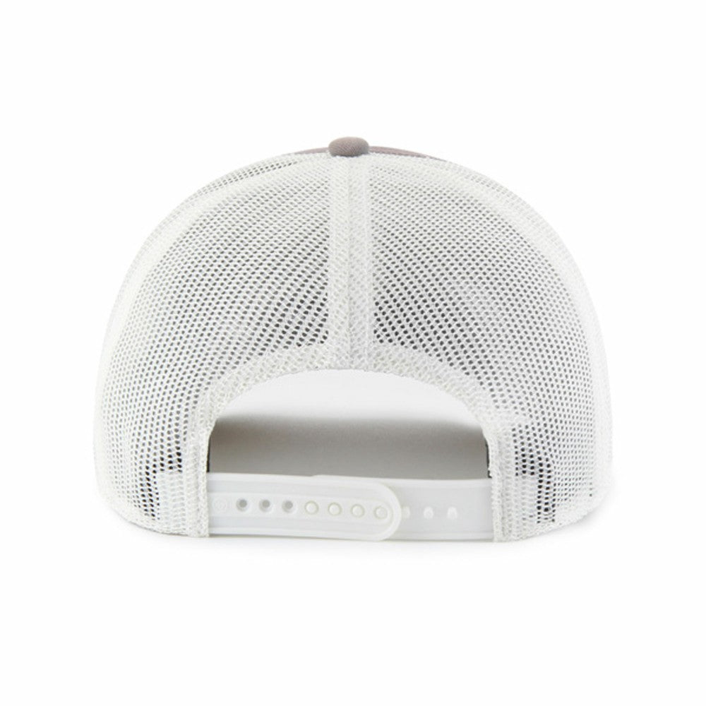 Miami Marlins Tide Sweep Rope Trucker Adjustable Hat - Gray/White | 47 brand