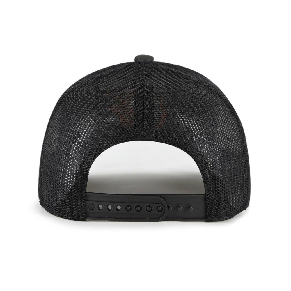 Miami Marlins Fiji Trucker Adjustable Hat - Black | 47 brand