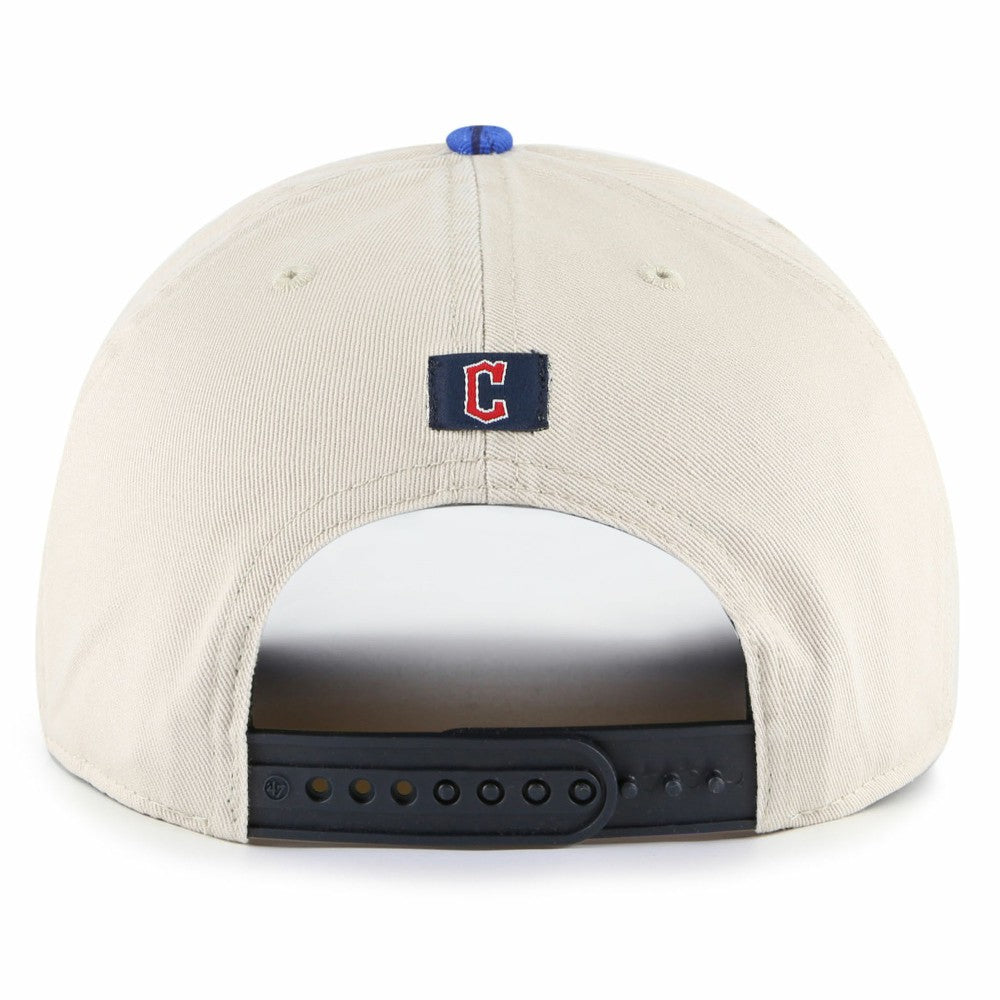 Cleveland Guardians Fiji Rope Hitch Adjustable Hat - Cream/Navy | 47 brand
