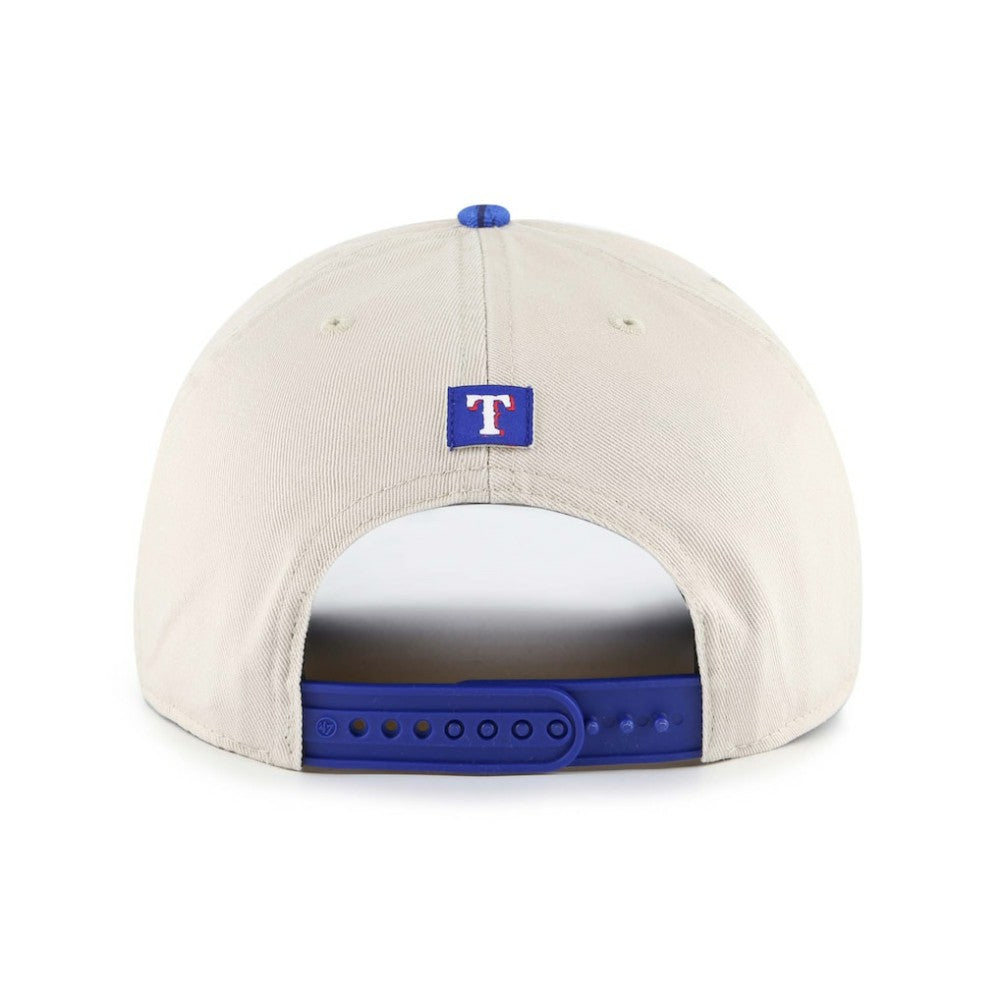 Texas Rangers Fiji Rope Hitch Adjustable Hat - Cream/Navy | 47 brand