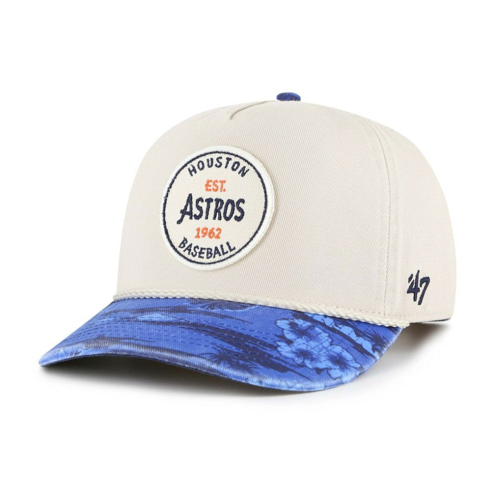 Houston Astros Fiji Rope Hitch Adjustable Hat - Cream/Navy | 47 brand