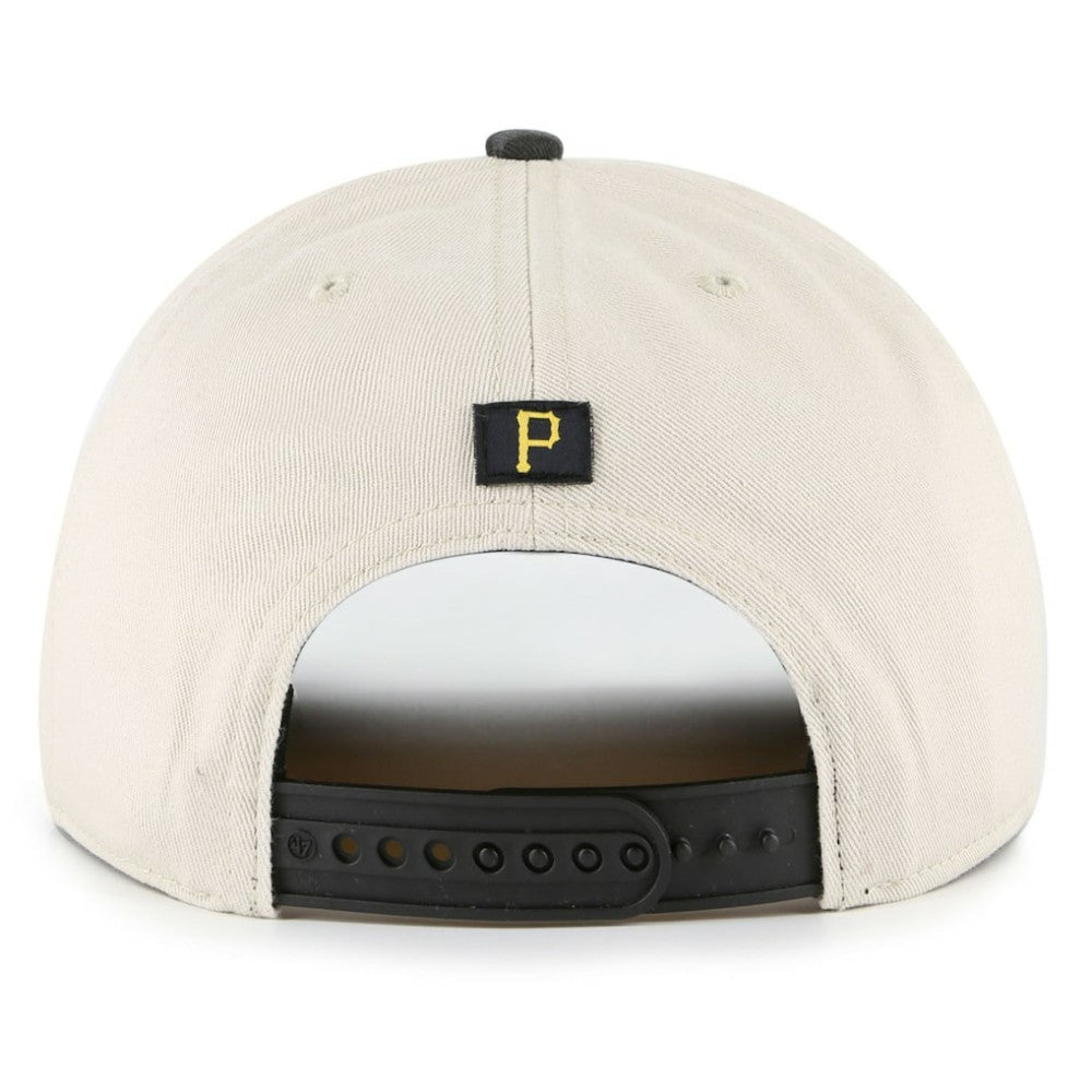 Pittsburgh Pirates Fiji Rope Hitch Adjustable Hat - Cream/Black | 47 brand