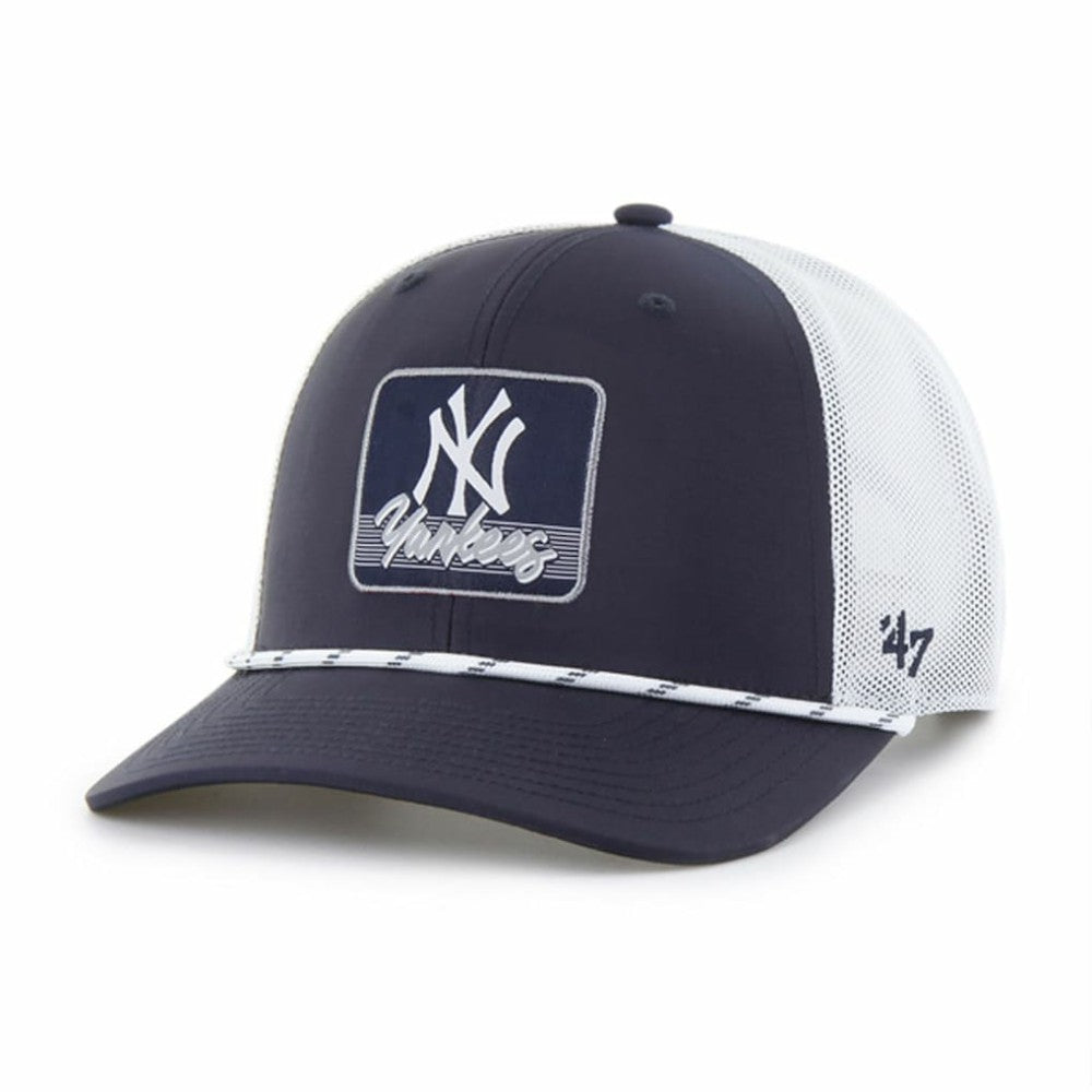 New York Yankees Scratch Adjustable Trucker Hat - Navy/White | 47 brand