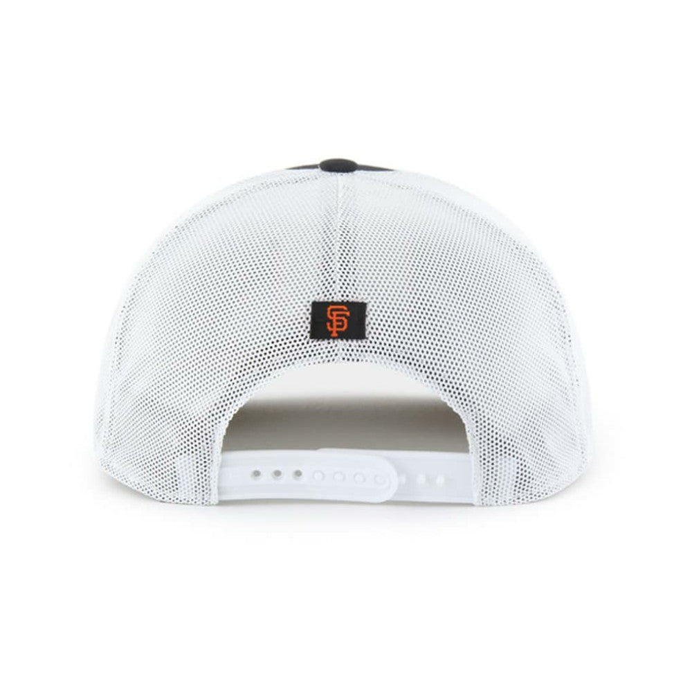 San Francisco Giants Scratch Adjustable Trucker Hat - Black/White | 47 brand