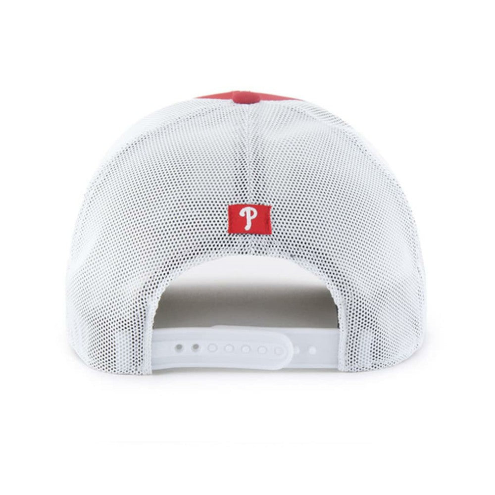 Philadelphia Phillies Scratch Adjustable Trucker Hat - Red/White | 47 brand