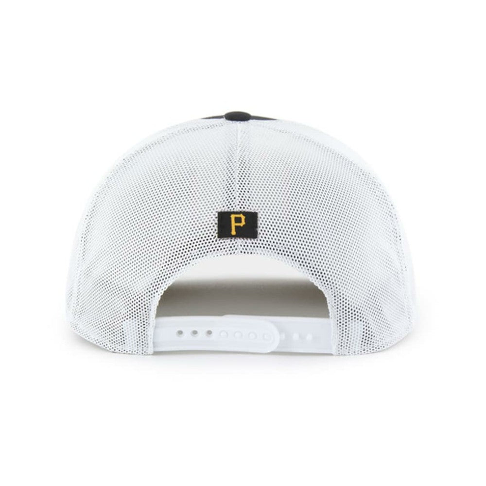 Pittsburgh Pirates Scratch Adjustable Trucker Hat - Black/White | 47 brand