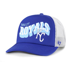 Kansas City Royals Meander Foam Trucker Snapback Hat - Royal | 47 brand