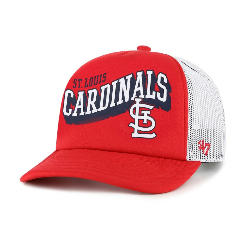 St. Louis Cardinals Meander Foam Trucker Snapback Hat - Red | 47 brand