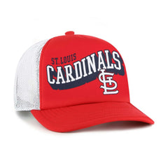 St. Louis Cardinals Meander Foam Trucker Snapback Hat - Red | 47 brand