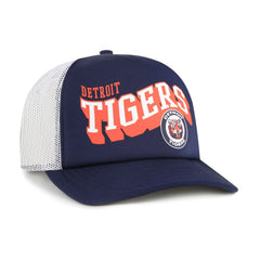 Detroit Tigers Meander Foam Trucker Snapback Hat - Navy | 47 brand