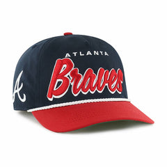 Atlanta Braves Dropshadow Rope Hitch Adjustable Hat - Navy | 47 brand