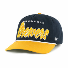 Milwaukee Brewers Dropshadow Rope Hitch Adjustable Hat - Navy | 47 brand