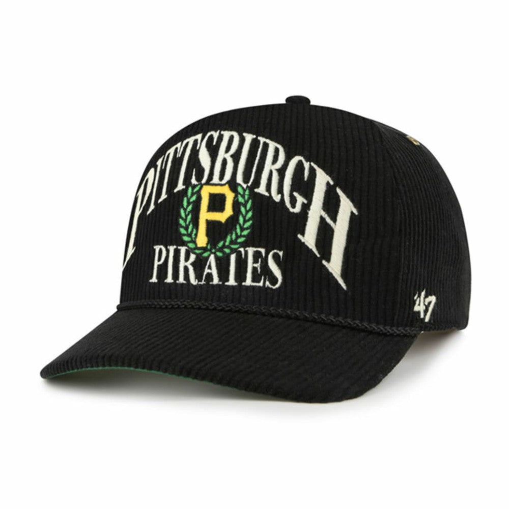 Pittsburgh Pirates Pitchout Rope Hitch Adjustable Hat - Black | 47 brand