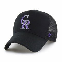 Colorado Rockies Ballpark Offside Adjustable Trucker Hat - Black | 47 brand