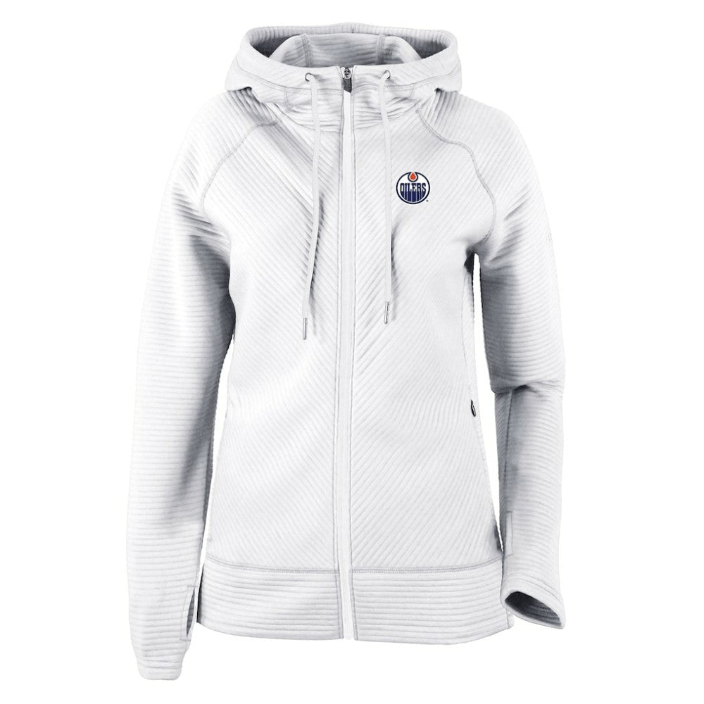 Edmonton Oilers Columbia Omni-Wick Pack It Up Full-Zip Jacket White