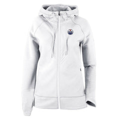 Edmonton Oilers Columbia Omni-Wick Pack It Up Full-Zip Jacket White