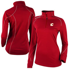 Calgary Flames Columbia Women's Omni-Wick Shotgun 2.0 Quarter-Zip Pullover Top Red