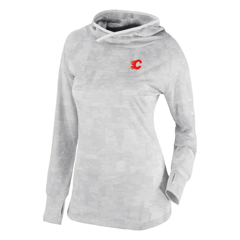 Calgary Flames Columbia Women's Omni-Wick Sunday Ball Pullover Hoodie White