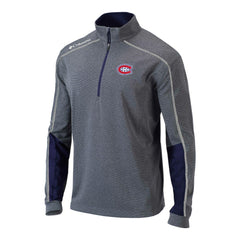 Montreal Canadiens Columbia Omni-Wick Shotgun 2.0 Quarter-Zip Pullover Top Navy