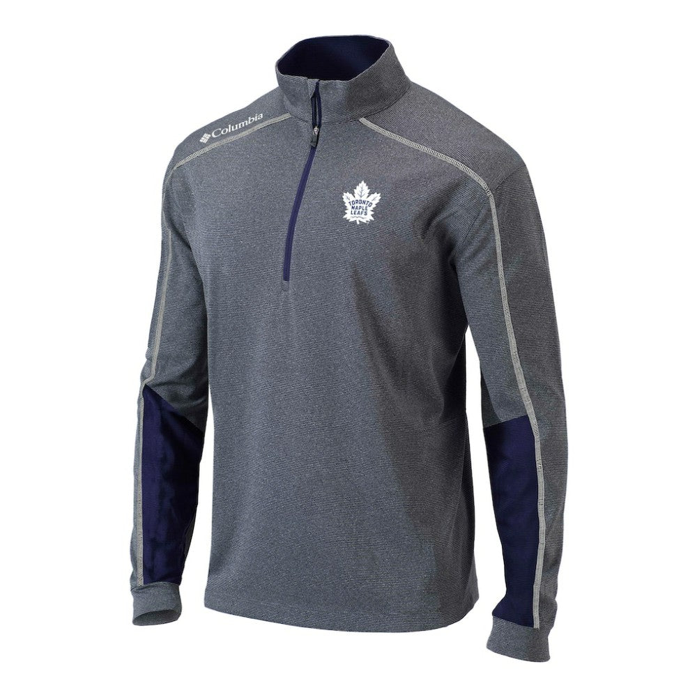 Toronto Maple Leafs Columbia Omni-Wick Shotgun 2.0 Quarter-Zip Pullover Top Navy