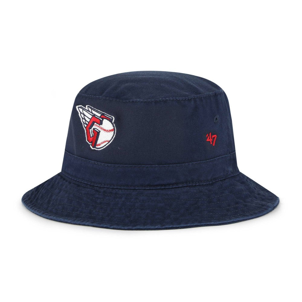 Cleveland Guardians Primary Logo Bucket Hat - Navy | 47 brand