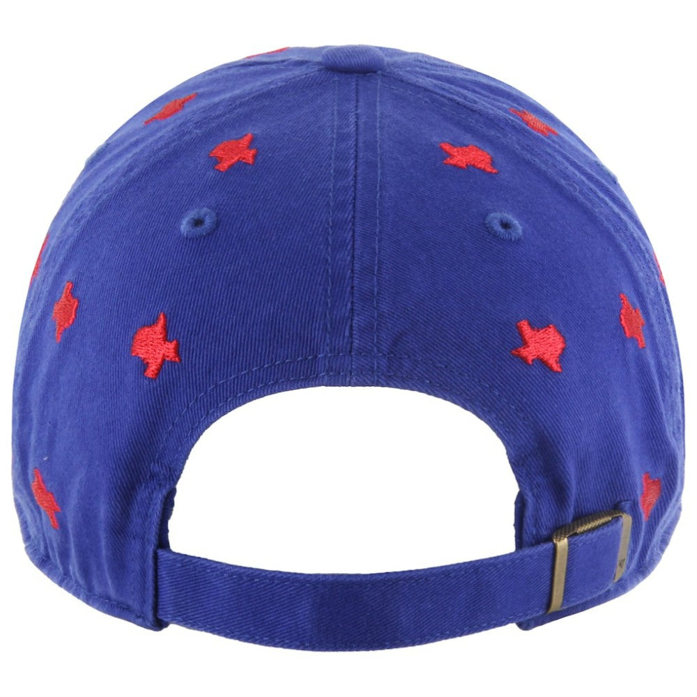 Texas Rangers Women's Confetti Clean Up Adjustable Hat - Royal | 47 brand
