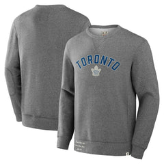 Toronto Maple Leafs Fanatics Decades Collection Legendary Fleece Pullover Sweatshirt Heather Gray