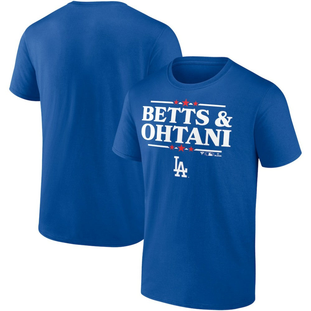 Mookie Betts & Shohei Ohtani Los Angeles Dodgers Election Player T-Shirt - Royal