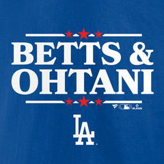 Mookie Betts & Shohei Ohtani Los Angeles Dodgers Election Player T-Shirt - Royal
