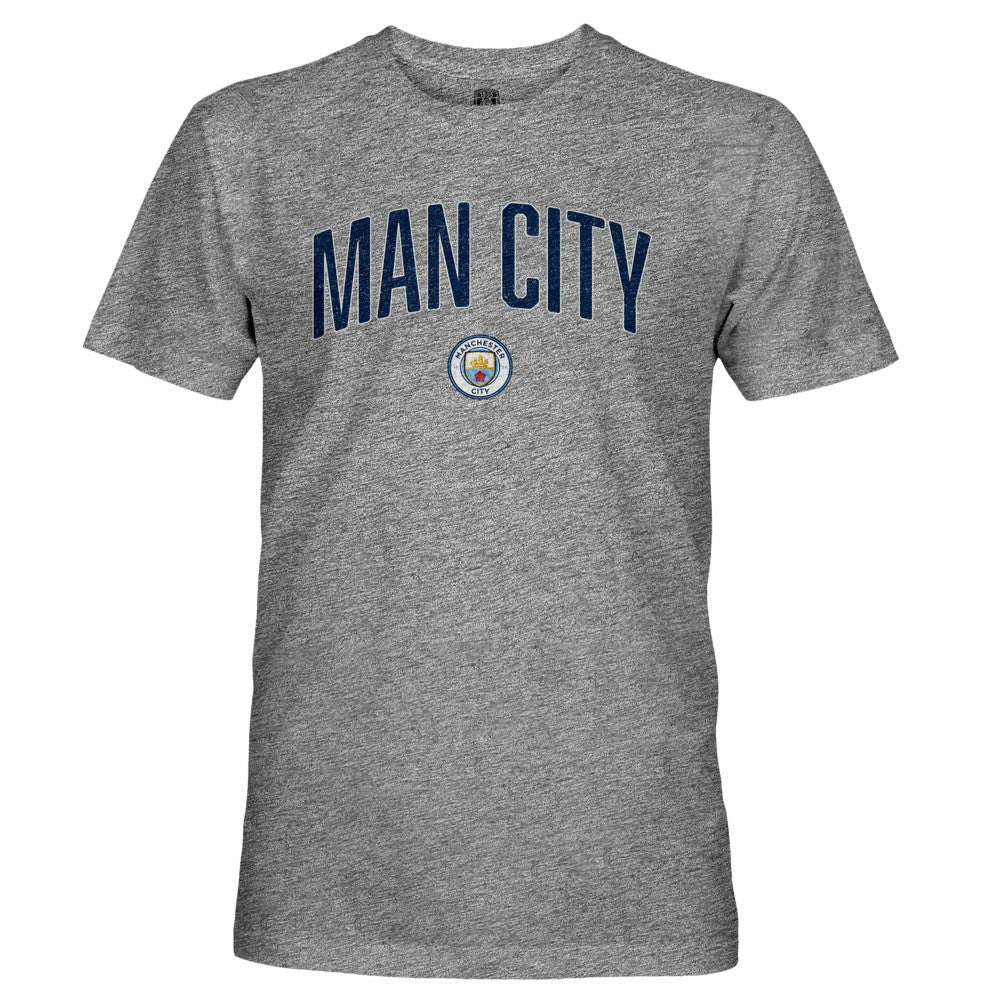 Manchester City 1863FC Wordmark Retro Tri-Blend T-Shirt - Heather Gray shop