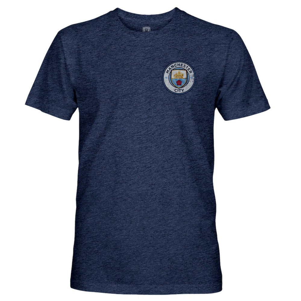 Manchester City 1863FC Color Badge Retro Tri-Blend T-Shirt - Navy online