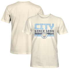 Manchester City 1863FC Retro Stripes T-Shirt - Tan shop