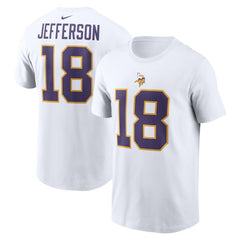 Justin Jefferson Minnesota Vikings Name & Number T-Shirt - White | Nike discount
