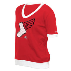 Chicago White Sox Women's 2025 City Connect Rhinestone V-Neck T-Shirt - Red | New Era