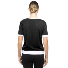 San Francisco Giants Women's 2025 City Connect Rhinestone V-Neck T-Shirt - Black | New Era