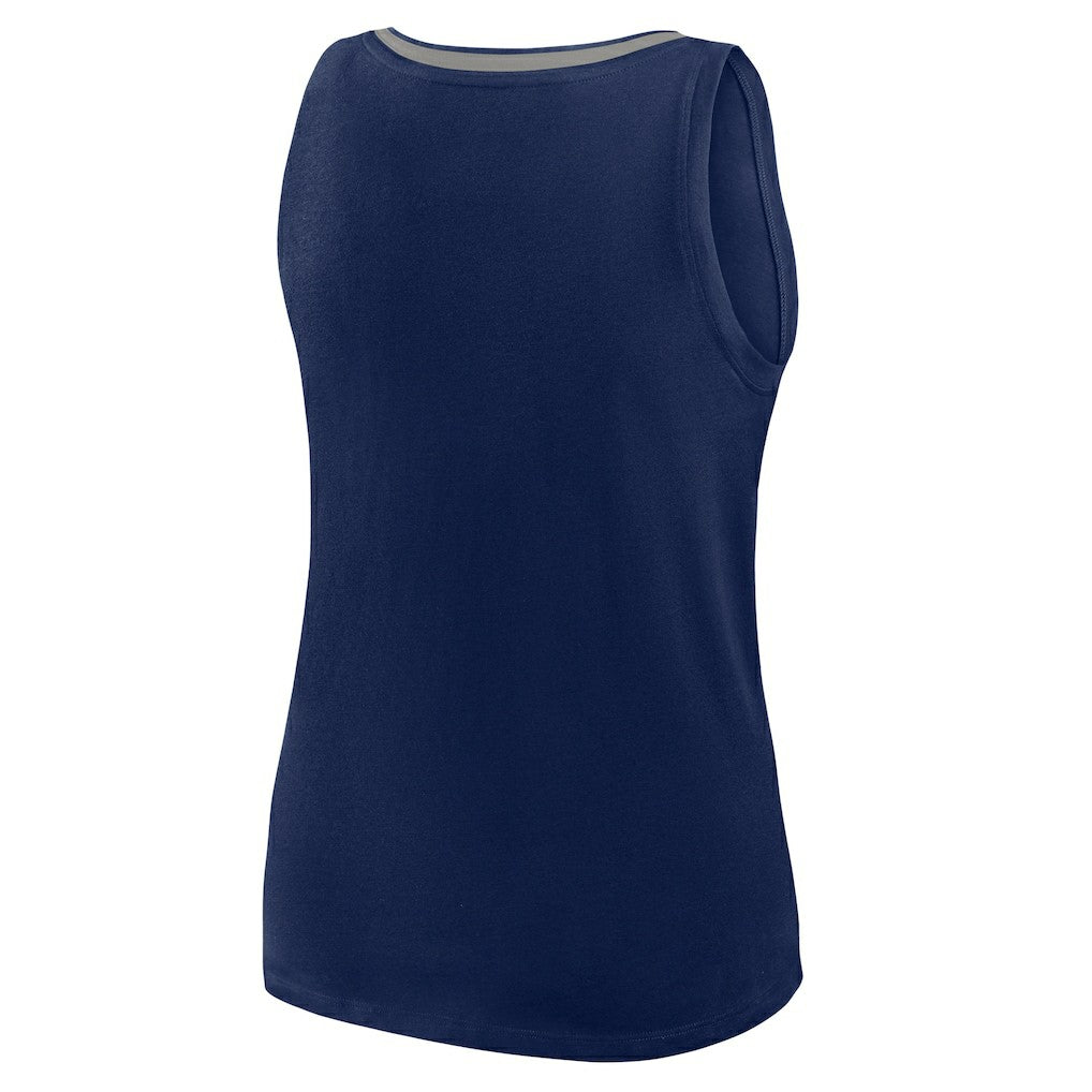 Dallas Cowboys Logo Athletic Women's Plus Size Stellar Win V-Neck Tank Top - Navy discount