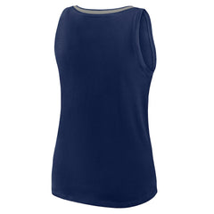 Dallas Cowboys Logo Athletic Women's Plus Size Stellar Win V-Neck Tank Top - Navy discount