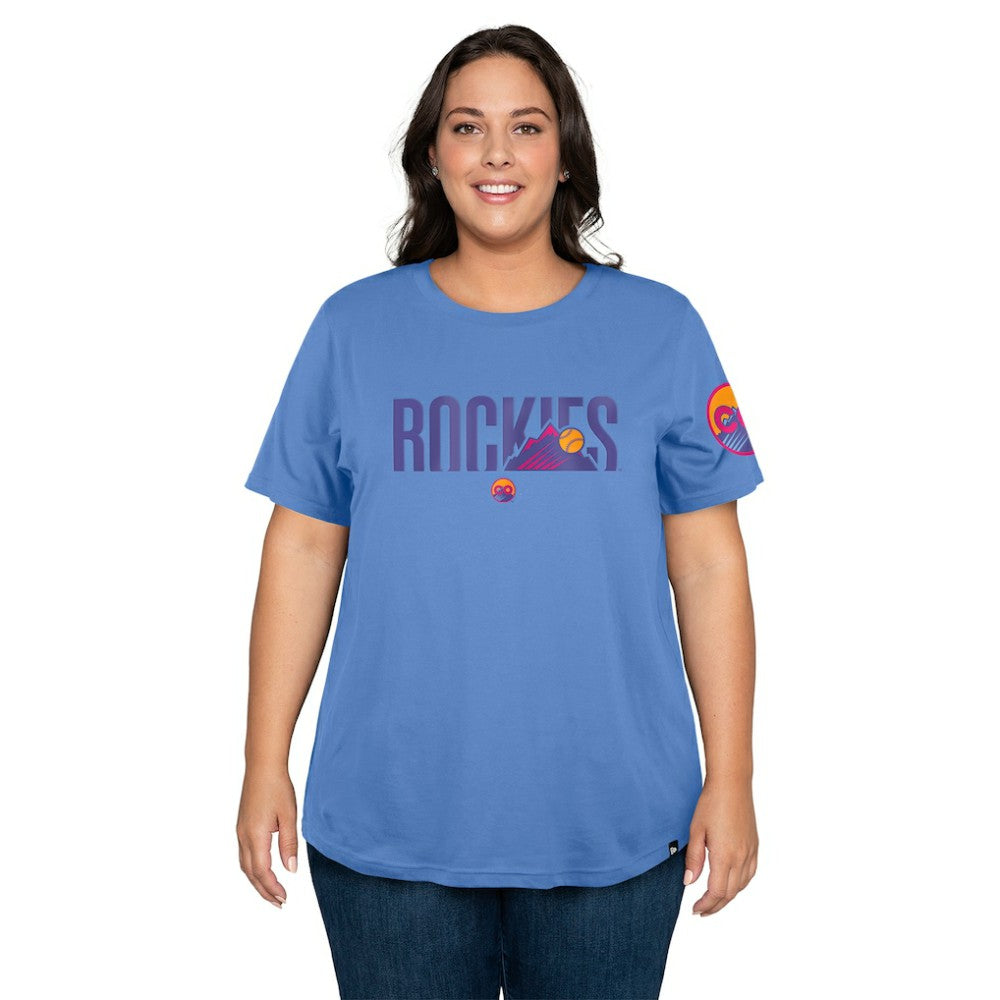 Colorado Rockies Women's 2025 City Connect Plus Size T-Shirt - Blue | New Era