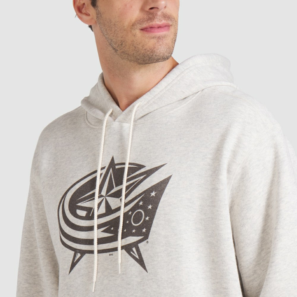 Columbus Blue Jackets Fanatics Made in Canada Pullover Hoodie Cream