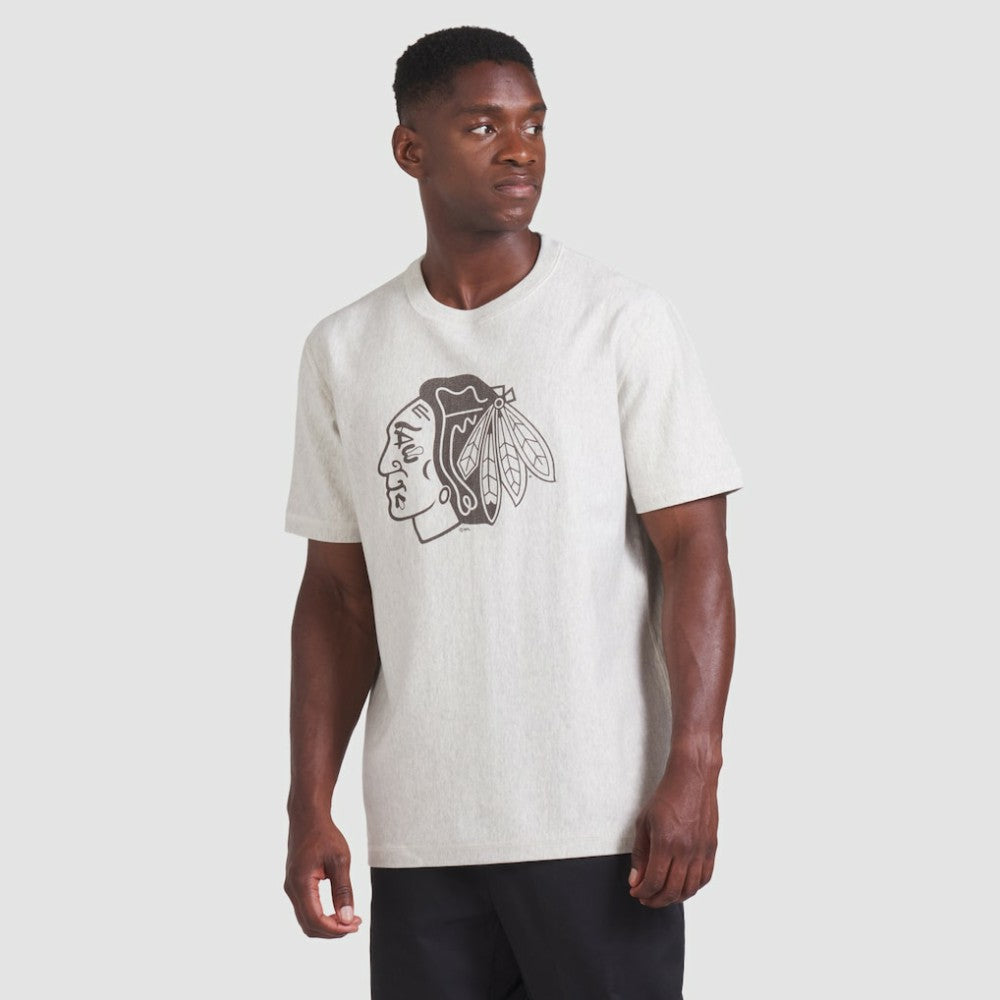 Chicago Blackhawks Fanatics Made in Canada T-Shirt Cream