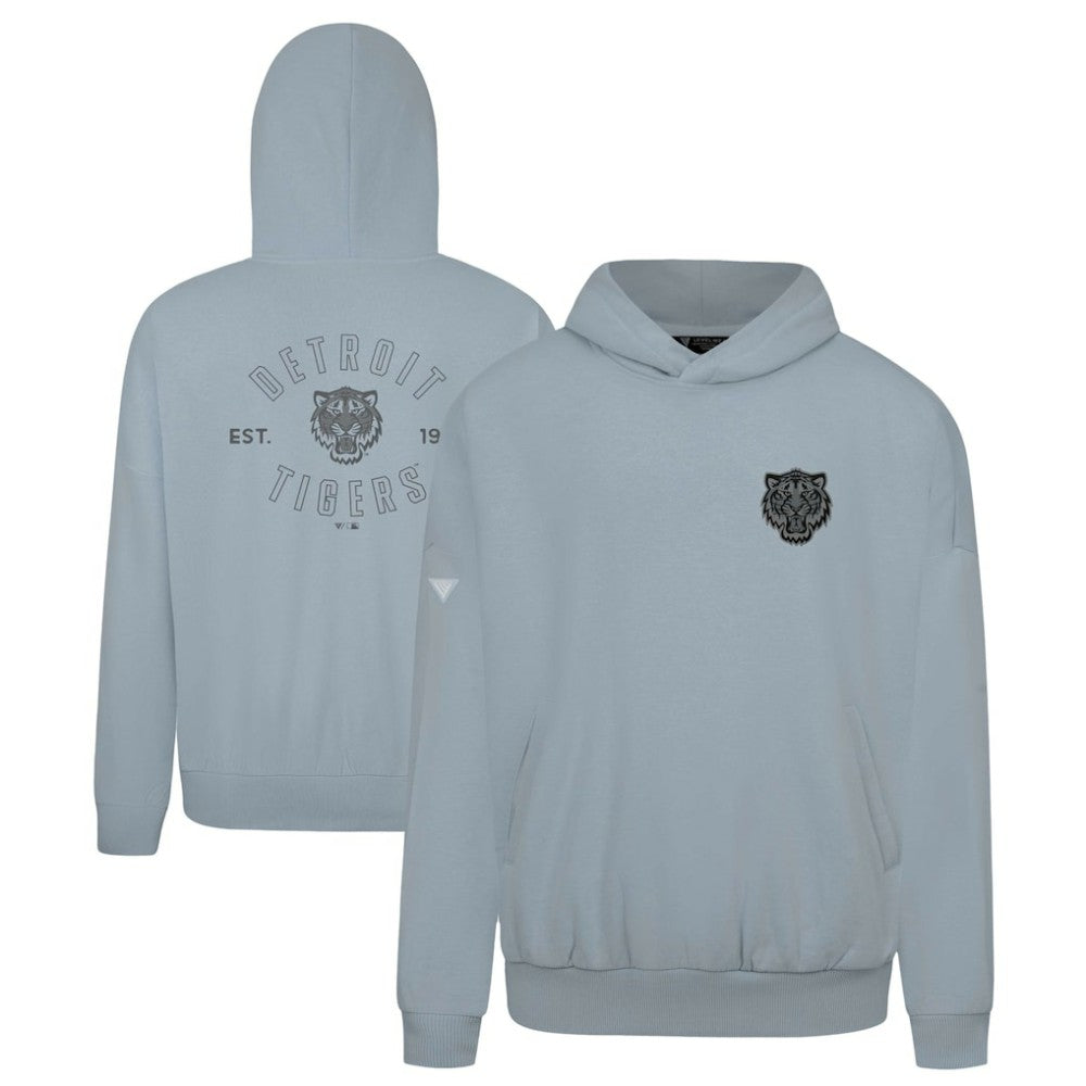 Detroit Tigers Levelwear Contact Nightfall Pullover Hoodie - Gray