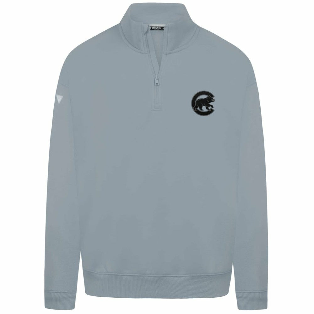 Chicago Cubs Levelwear Murray Nightfall Quarter-Zip Top - Gray