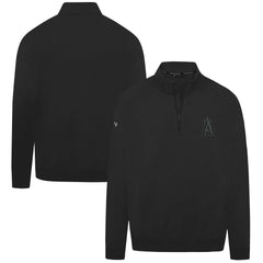 Los Angeles Angels Levelwear Murray Nightfall Quarter-Zip Top - Black
