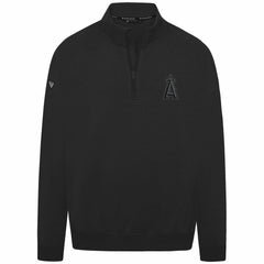 Los Angeles Angels Levelwear Murray Nightfall Quarter-Zip Top - Black