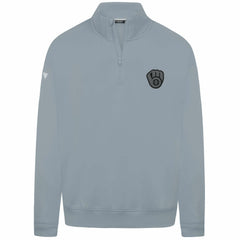 Milwaukee Brewers Levelwear Murray Nightfall Quarter-Zip Top - Gray