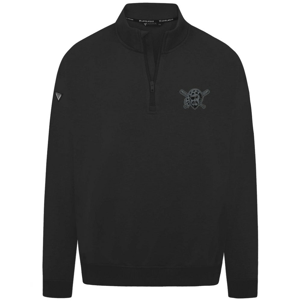 Pittsburgh Pirates Levelwear Murray Nightfall Quarter-Zip Top - Black