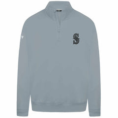 Seattle Mariners Levelwear Murray Nightfall Quarter-Zip Top - Gray