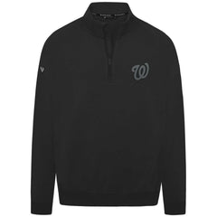 Washington Nationals Levelwear Murray Nightfall Quarter-Zip Top - Black