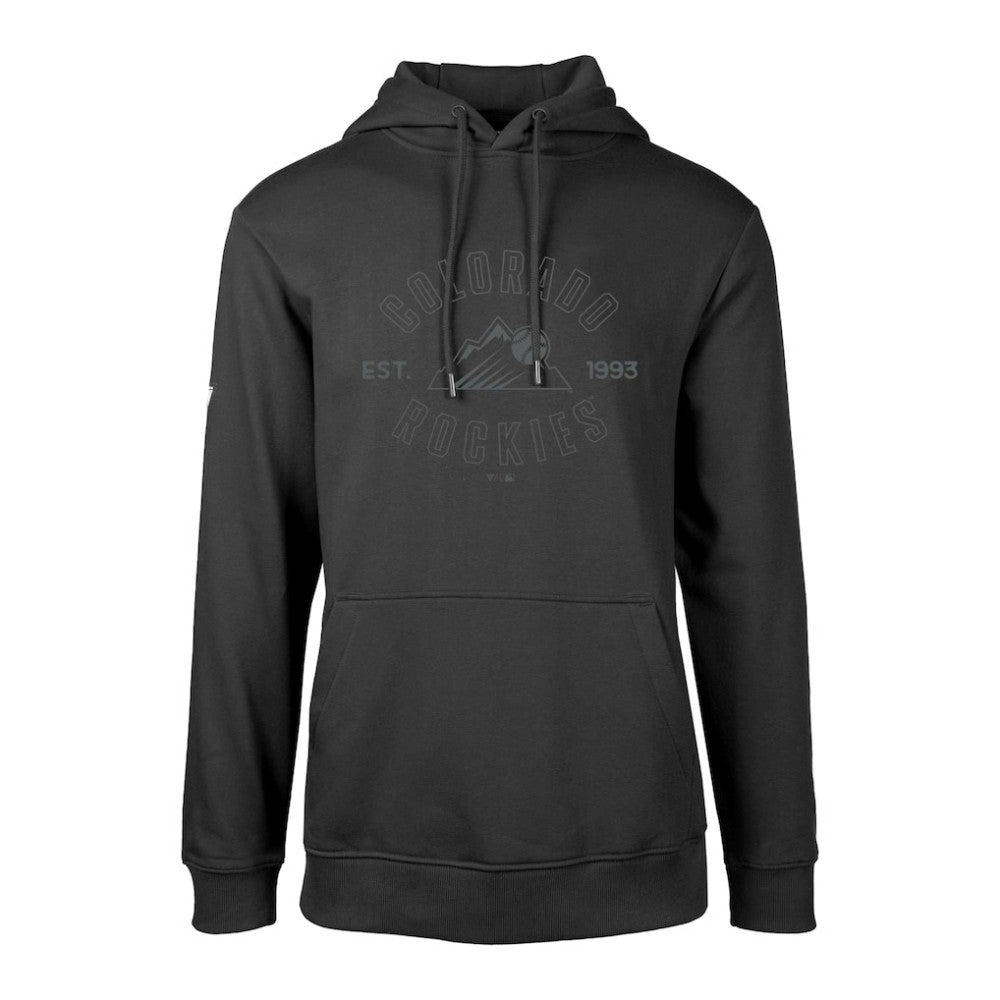 Colorado Rockies Levelwear Podium Abyssal Pullover Hoodie - Black