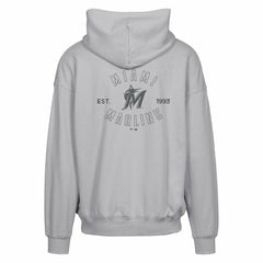 Miami Marlins Levelwear Uphill Abyssal Full-Zip Hoodie - Gray